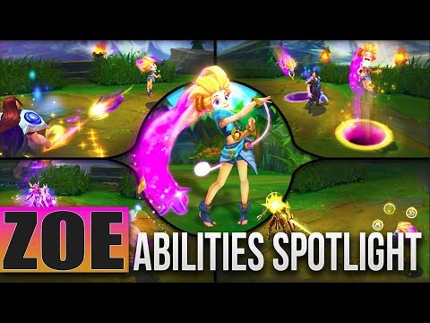 ZOE ABILITIES SPOTLIGHT GAMEPLAY - League of Legends New Champion