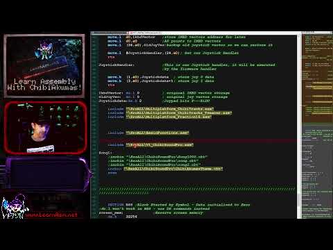 68000 Lesson P58 - Interrupt Driven Music on the Atari ST (ChibiTracks)
