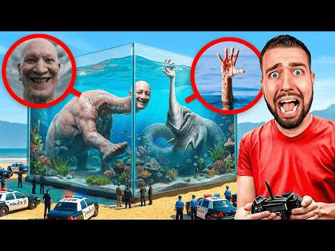 I OPEN AN AQUARIUM WITH WE SWAM TOO FAR AND HAND SEA MONSTER IN REAL LIFE! 😨