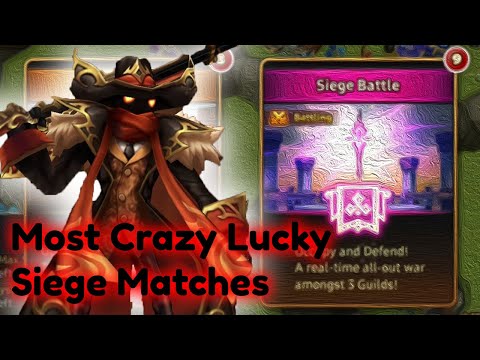 Most Crazy Lucky Siege Matches Vs Squad Zero and Drachen Odin's - Summoners War