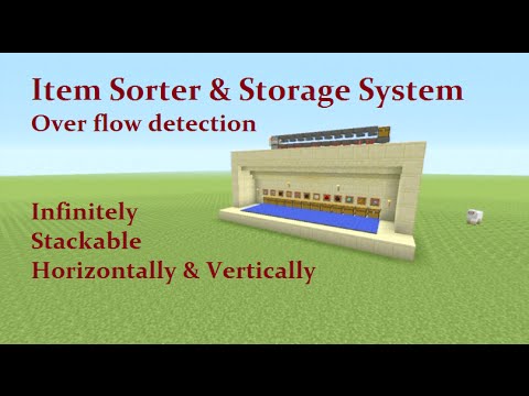 K1 Inc. - Minecraft Tutorial : Item Sorting and Storage System + Overflowing Protection System