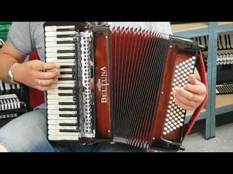 Klangprobe Akkordeon Beltuna Studio III 37/96 Luxe Pro