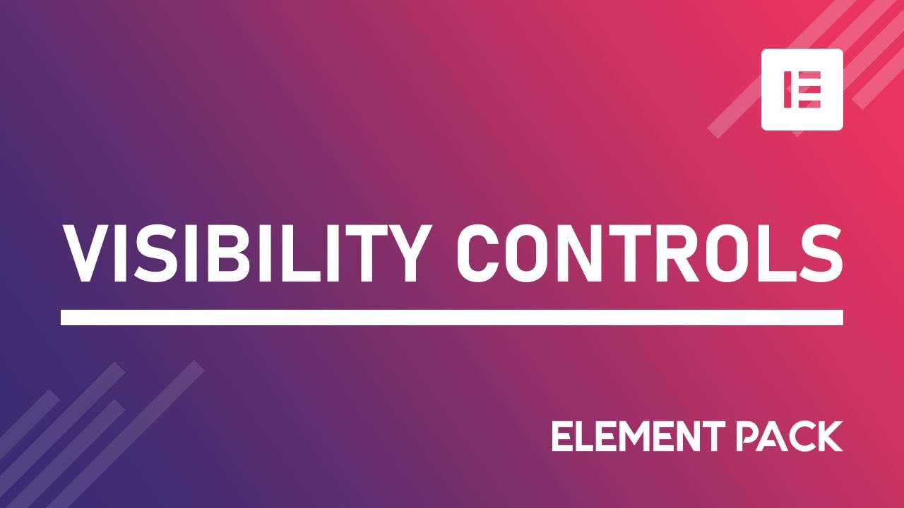 Visibility Controls Video Thumbnail