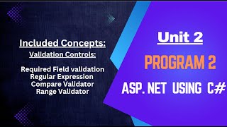 Download the video "Unit:2 Program:2 ASP.NET using C#"