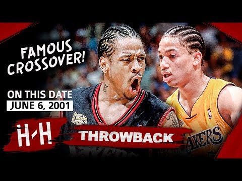 Allen Iverson LEGENDARY Game 1 Highlights vs Lakers 2001 Finals - 48 Pts, Crossover On Tyronn Lue!