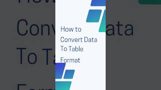 How to convert data to Table format in excel tips #learnexcelfree