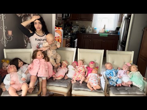 RUTINA DE MAÑANA DE MAMÁ CON 14 BEBÉS REBORNS Y TODDLERS / RUTINA SUPER REALISTA