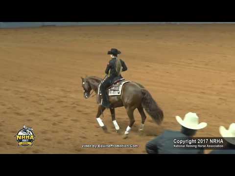 The Boominator ridden by Hannah Mitchell  - 2017 NRHA Derby (Collegiate Reining)