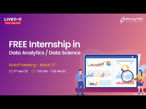Free Data Analytics Data Science Internship | Batch 27 | 360DigiTMG