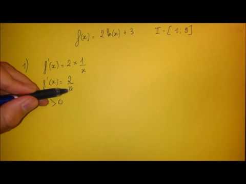 variation de fonction ln, BAC PRO