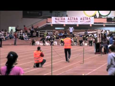 men's 60m dash prelims-The Romanian Indoor Nationals 2011