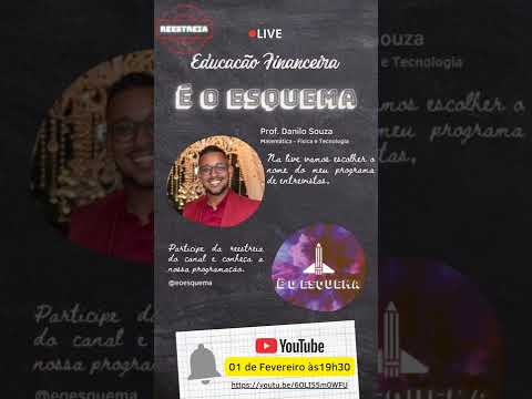 Live de reestreia É O ESQUEMA - dia 01/02 ás 19h30min