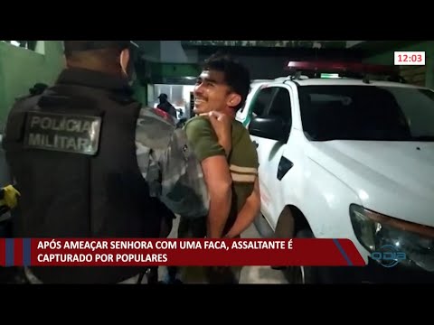 Assaltante é capturado por populares em José de Freitas 18 06 2021