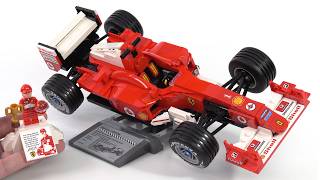 LEGO Icons Ferrari F2004 & Michael Schumacher review! F1 royalty given respect #NotSponsored 11375
