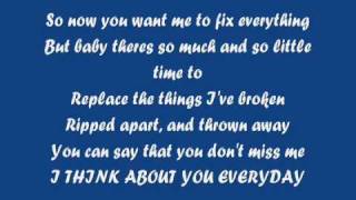 A Rocket To The Moon - I Think About You Everyday WITH Lyrics