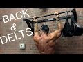 back and shoulders, Model workout