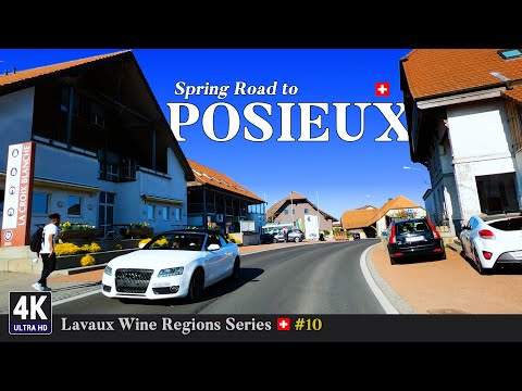 Lavaux Vineyards Switzerland 🇨🇭 Ep#10 - Scenic Spring Road Trip from Vuadens to Posieux in Fribourg