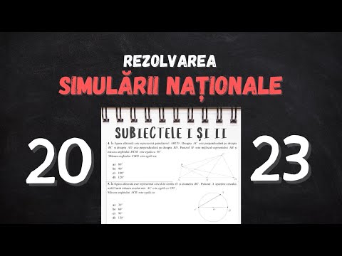 SUBIECTELE I ȘI II - SIMULARE EVALUARE NAȚIONALĂ  MATEMATICĂ 2023 (rezolvare completă)