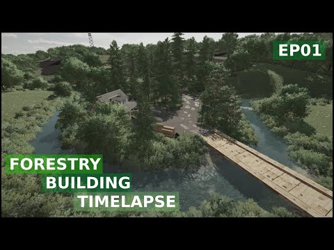 LS22 - 🌳🌲 Elmcreek Forstwirtschaft 🌲🌳 [EP01] Detail  Hofbau - Gemütliche Anfänge | Farmhaus | Brücke