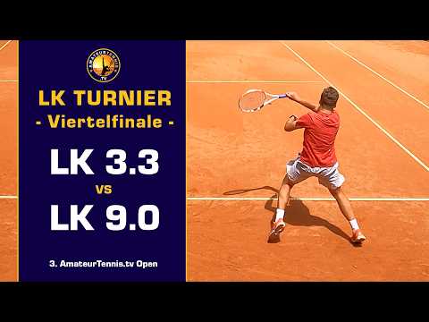 🎾 LK Turnier | Viertelfinale | Benjamin (LK 3.3) vs. Paul (LK 9.0)  | NTRP 4.0 | Amateur Tennis