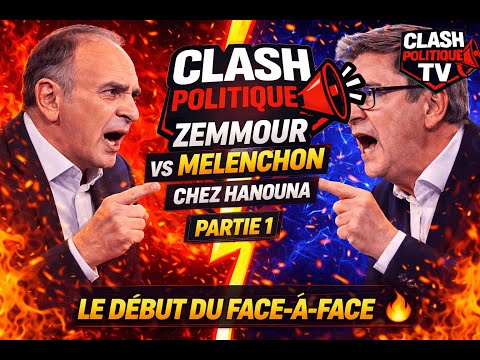 CLASH POLITIQUE – Zemmour vs Mélenchon chez Hanouna (Partie 1) 🔥 Le début du face-à-face