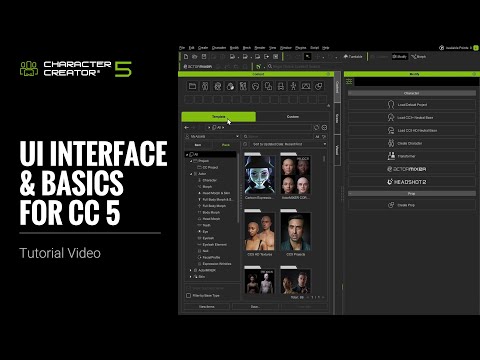 UI Interface & Basics Step-by-step Guide for CC5 | Character Creator 5 Tutorial