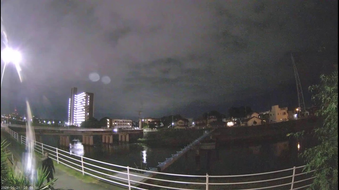 Live webcam view of Magome River at Yanagibashi