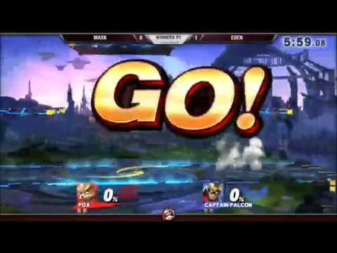 Smash 4 Versus Weekly 12/10/15 - Winners R1 - Mask (C.Falcon) vs Eden (Fox)