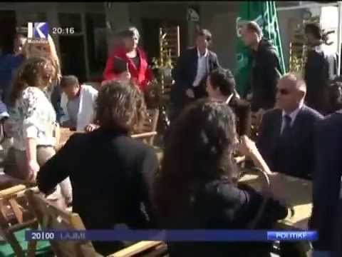 Albin Kurti shahet me nanë nga një simpatizant i PDK së në Skenderaj!