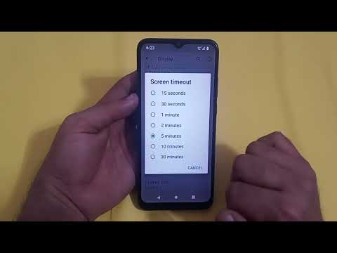 screen timeout change Karen LG w30, screen timeout setting LG w30