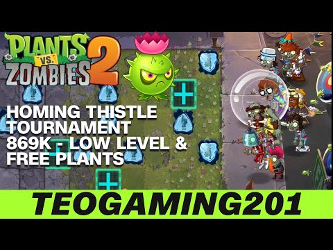 PvZ 2 | Arena | Bamboo Spartan's Machin' Season! | Homing Thistle Tournament! (LOW LEVEL)