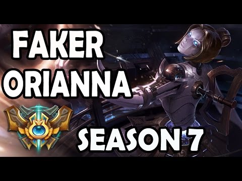 SKT T1 Faker ORIANNA vs SYNDRA MID - Ranked Challenger Korea