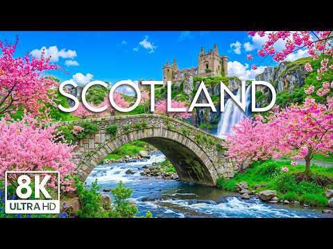 Spring In Scotland 8K UHD | Highland Light & Coastal Stillness – Misty Valleys, Rugged Cliffs
