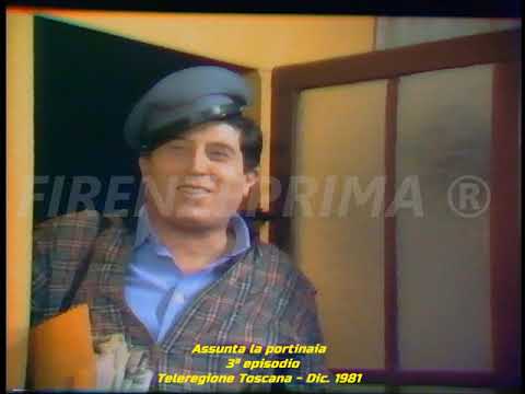 Vernacolo Fiorentino. Assunta la portinaia con Wanda Pasquini 3° ep. Teleregione  - Dic. 1981