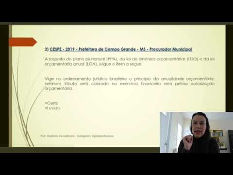 Resolução de questões  CEBRASPE - princípios orçamentários.