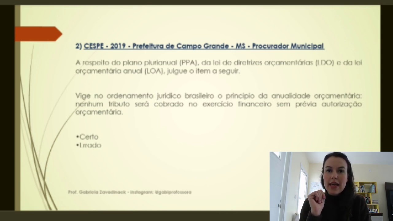 Resolução de questões  CEBRASPE - princípios orçamentários.