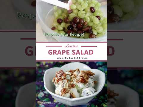 Luscious Grape Salad + Time-Saving Grape Cutting Hack