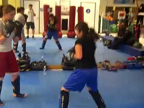 Sparring a short 16 yr old round #1!