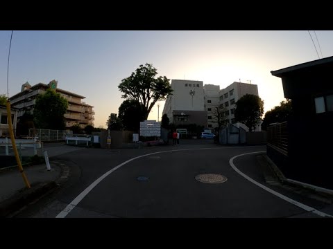 [Saitama] Perto da Escola Secundária da Prefeitura de Urawa Kita (Sakura Ward, Saitama City) de motocicleta
