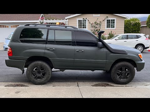 100 Series Toyota Land Cruiser Dobinsons 2” Lift Before And After