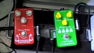 Video thumbnail for Harley Benton Pedals: Dyna Compressor - Classic Flanger - Vintage Overdrive - Crunch distortion by Andrea Maria Corrado