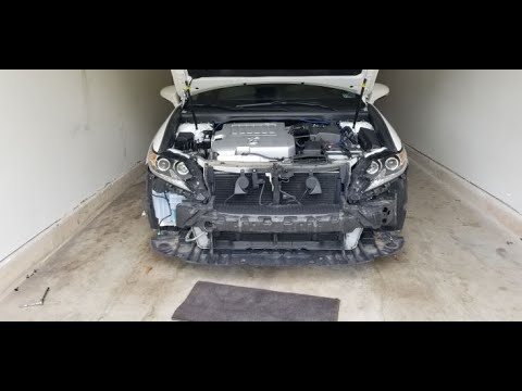 Installing F-Type Front Grill and information on removal of Front Bumper Lexus ES350 2017 Part1