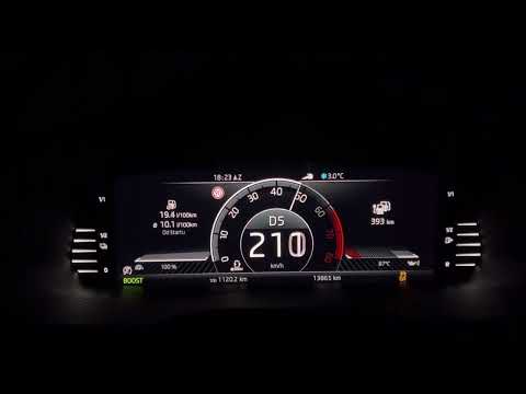 Škoda Superb iV 1.4 TSi PHEV Hybrid 218HP 0-200 kmh acceleration