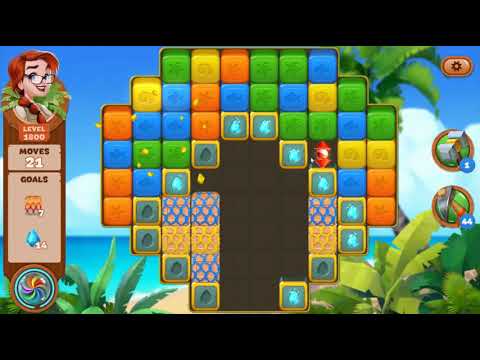 Lost Island Blast Adventure Level 1800 NO BOOSTERS - A S GAMING