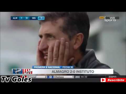 Almagro 2 Instituto 0 - Nacional B 2016/17 (Fecha 35)