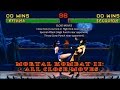 Mortal Kombat 2 All Close Moves