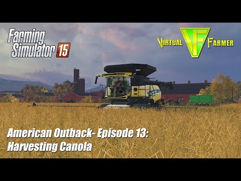 Let's Play Farming Simulator 15 - American Outback Ep13: Harvesting Canola
