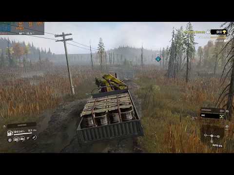 SnowRunner Walkthrough Part 81 - "Flaming Barrels" [2160p60]