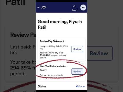 Get your W-2 from ADP in a minute #taxreturn #taxforms #taxfiling #w2