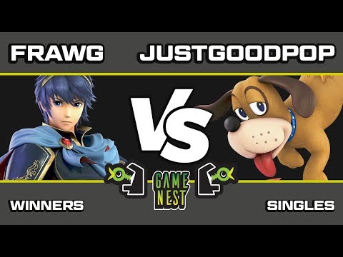Game Nest Smash It Up: Frawg (Marth/Climbers) vs Justgoodpop (Duck Hunt/Wii Fit) - Winners Round 3